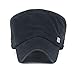 Masktide Vintage Cadet Hats for Women Fitted XL Distressed Army Caps Black
