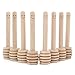 14 Pack - Mini Honey Dipper 3.2 Inch Wood Sticks with Cute Smile Face for Honey Jar Pot Dispense
