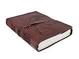 Dios Embossed Dragon Leather Journal, Leather Journal for Men and Woman with Leather Cord, (Size 3.5 by 5 Inches)