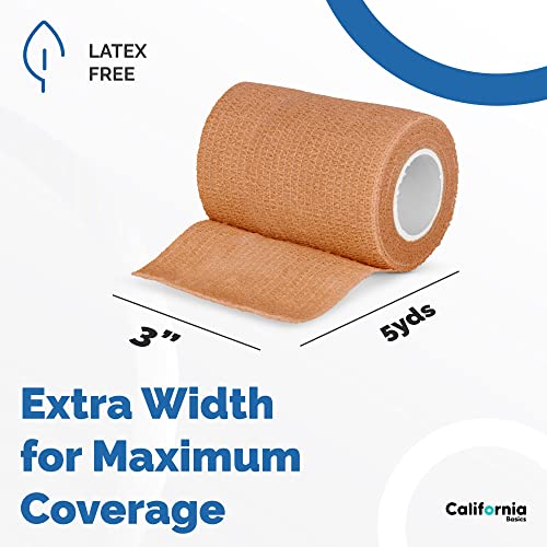 Self Adhesive Bandage Wrap 2 inch by 5 Yards Self Adhering Non Woven