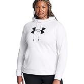 Under Armour Womens Armour Fleece® Big Logo Hoodie, White/Black, 1X