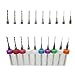 Ginode 10Pcs PCB Print Circuit Board Tip Spiral Flute Carbide Micro Drill Bits 0.3mm-1.2mm PCB Jewelry Making CNC Engraving