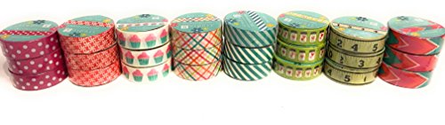 24 Rolls Washi Tape Box Set |Chloe Variety Pack - Decorative Paper Tape for All DIY Crafts, Kids' Art Projects, Scrapbooking, Journal, Planners, Gift Wrapping & More. - Thumbnail 2