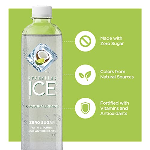 Sparkling Ice, Coconut Limeade Sparkling Water, Zero Sugar Flavored