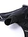SYROKAN Women's High Impact Front Closure Racerback Full Support Wirefree Sports Bra Black 34C