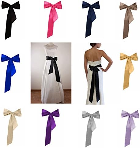Meet Edge Satin Sash Belt for Bridal Wedding