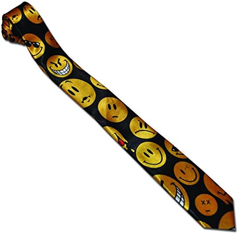 Men's Neck Tie - Emoji Smiley Faces Design