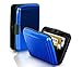 Yueton Pack of 2 Credit Card Wallet RFID Blocking Case - Credit Card Holder for Men & Women -Business Card Case (Purple,blue)