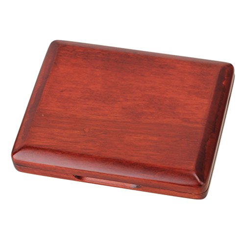BQLZR Dark Red Wooden Hand Carved Bassoon Reed Case for 5 Reeds Woodwind Accessories - Thumbnail 3