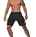 YoungLA Mens Workout Shorts Gym Athletic 111 Black M