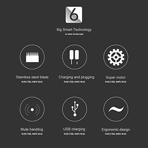 Faraone4w Professional Hair Trimmer for Men, Relief Carving Wireless T-Blade Trimmer with 4 Comb,Professional USB Hair Clipper, Mens Beard Trimmer, Rechargeable Professional Hair Trimmer