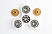 WeFidget's Original Gold Button Standard EDC Fidget Spinner, Relieve your Stress, Anxiety, ADHD (White)