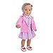 WensLTD Clearance! Cute Sweater Outfit Reindeer Snowman Sweater & Cap For 18 inch American Girl Doll (Pink)