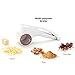 Orecchi Rotary Cheese Grater - Handheld Cheese Cutter Slicer Shredder with One Stainless Steel Drum - Multi Purpose Parmesan Cheese Grater
