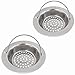 Fengbao 2PCS Stainless-Steel Kitchen Sink Strainer - Large Wide Rim 4.3