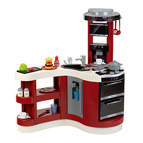 Theo Klein 7101 Cucina Miele Wave Spicy I Cucina graziosamente attrezzata con moderne apparecchiature giocattolo I Incluso un set per hamburger I Giocattolo per bambini dai 3 anni in su