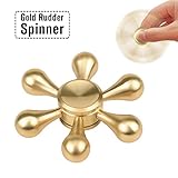Buylen For Rudder Spinner Fidget Brass Rainbow EDC ADHD Foucus Toy With Six Wings High Speed Bearing ,Smoother and Longer Rotation,Anxiety Relief Toys