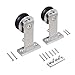 SMARTSTANDARD Top Mount Stainless Steel Sliding Barn door Hardware Hanger 2pcs (T-Shape Hangers)