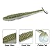 RUNCL Swimbaits Paddle 10/20/30/40PCS, 5/4/3/2 Inchs Paddle Tail, Soft Lure for Trout Crappie Bass, Durable Plastic Bait Swimmer for Saltwater/Freshwater, Fishing Lover's Gift