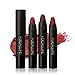 XILALU Long-lasting Red Velvet Matte Color Pencil Lipstick Crayon Makeup Set (A)