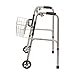 DMI Snap-On Walker Basket - Rust-Resistant Coating, White