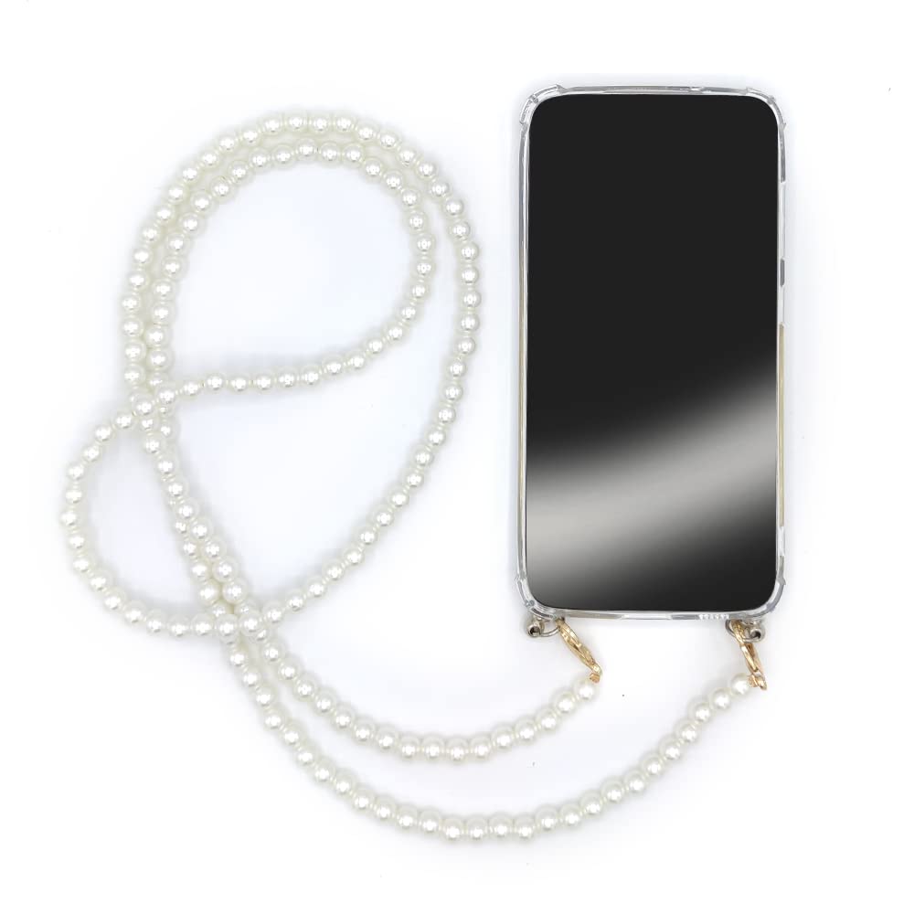 Clear Case for iPhone 14 Plus (6.7) with Lanyard/Shoulder Strap/Phone Cord Pearl