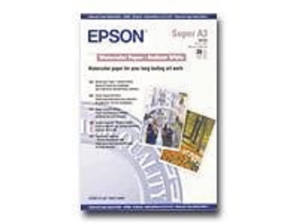 Epson - Watercolour paper - radiant white - A3 plus (329 x 483 mm) - 188 g/m2 - 20 sheet(s)