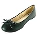 Alpine Swiss Iris Womens Ballet Flats Classic Bow Slip On Comfortable Shoes Black 7 M US