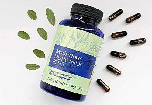Motherlove More Milk Plus (120 ct.) Herbal Galactagogue Breastfeeding Supplement to Support Nursing & Pumping Moms' Milk Supply