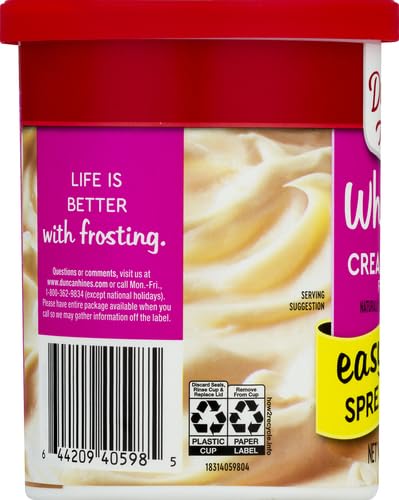 DUNCAN HINES WHIPPED CREAM CHEESE FLAVORED FROSTING, 14 OZ.
