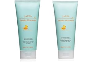 Jafra Tender Moments Hair & Body Wash & Baby Massage Cream 2 Piece Set (Original Scent)