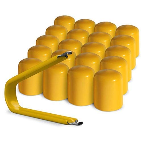 ColorLugs Vinyl LugCap Lug Nut Cover Yellow Flexible Fit Lug Nut Cap