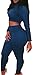 Women's Long Sleeve Hoody Crop Top and Ripped Pant Suit