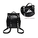 WINK KANGAROO Fashion Shoulder Bag Rucksack PU Leather Women Ladies Backpack Travel bag (black 2)