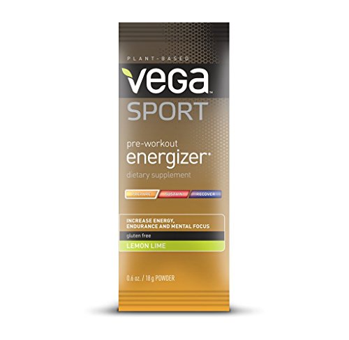 Vega Sport Pre-Workout Energizer, Lemon Lime, 0.6oz, 12 Count