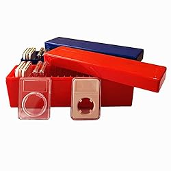 Ettonsun Plastic Coin Storage Box Case for 20 Slab