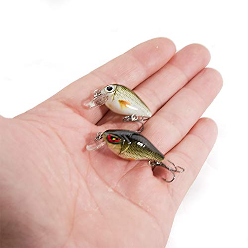 FOVONON Crankbaits Set Köder Angeln harte Köder Schwimmköder Boot Ozean Topwater Köder Kit Angelzubehör Elritze Vib Set… – Bild 7