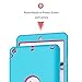 Hocase Dual Layer Ruggged Hard Rubber Case Apple iPad Mini 1/2 / 3 - Sky Blue/Deep Pink