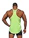 Physique Bodyware Mens Blank Y Back Stringer Tank Top. Built in America (Medium, Neon Lime)