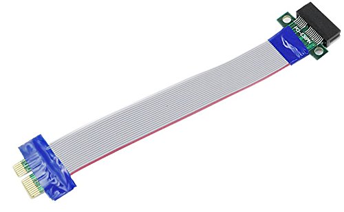 PCIe PCI-express 36pin 1x-1x Flexible Ribbon PCI-E x1 M-F extender riser cable