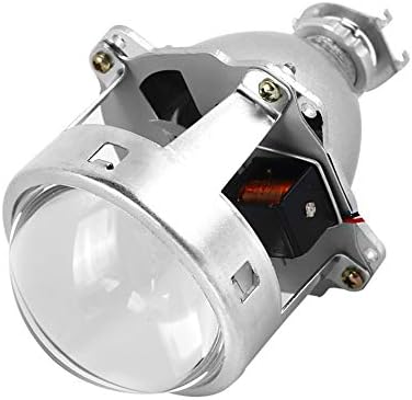 Duoying HID Lens Universal Bi-Xenon Projector Lens with HID Silver Car Light Retrofit