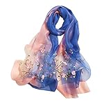 Wool & Silk Mixed Scarf for Women Fashion Shawl Elegant Embroidered Wrap for All Seasons Lightweight and Luxury in Gift Wool & Silk Mixed Scarf for Women Fashion Shawl Elegant Embroidered Wrap for All Seasons Lightweight and Luxury in Gift
