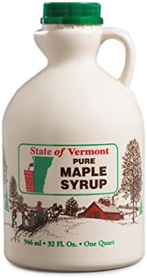 Silloway Maple, Grade A, Amber Color/Rich Taste, Pure Vermont Maple Syrup, Sustainably Produced, 32 Ounce Quart Jug, Perfect For All Your Syrup Needs