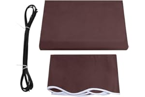 MCombo Patio Awning 12x10 Feet Fabric Replacement Sunshade Canopy for Retractable Awnings