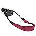 Eggsnow Camera Shoulder Neck Strap Knit Broaden Universal Camera Belt Strap with Connect Buckle for Women Men All DSLR SLR Nikon Canon Sony Olympus Pentax Samsung(Upgraded)-Dull Red