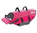 Outward Hound Ripstop Medium Dog Life Jacket Life Preserver for Dogs, Dark Pink, Medium