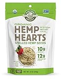 Manitoba Harvest Organic Hemp Hearts Raw Shelled Hemp Seeds, 12 Ounce (Pack of 1); with 10g Protein & 12g Omegas per Serving, Non-GMO, Gluten Free