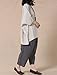 Mordenmiss Women's Summer Tee Shirt Oversized Top (Style 2-beige)