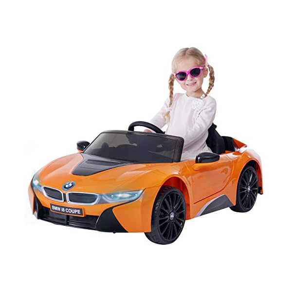 Actionbikes Motors Kinder Elektroauto BMW i8 - Lizenziert - 2 x 25 Watt Motor - Eva Weichgummireifen - 2,4 Ghz…