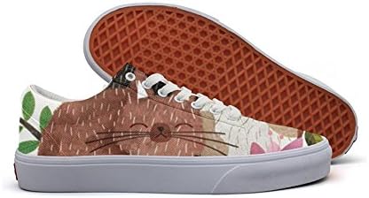 The Cats On Behance Gift Men's Fashion Running Shoes Lace-up Lightweight Canvas Running Shoes